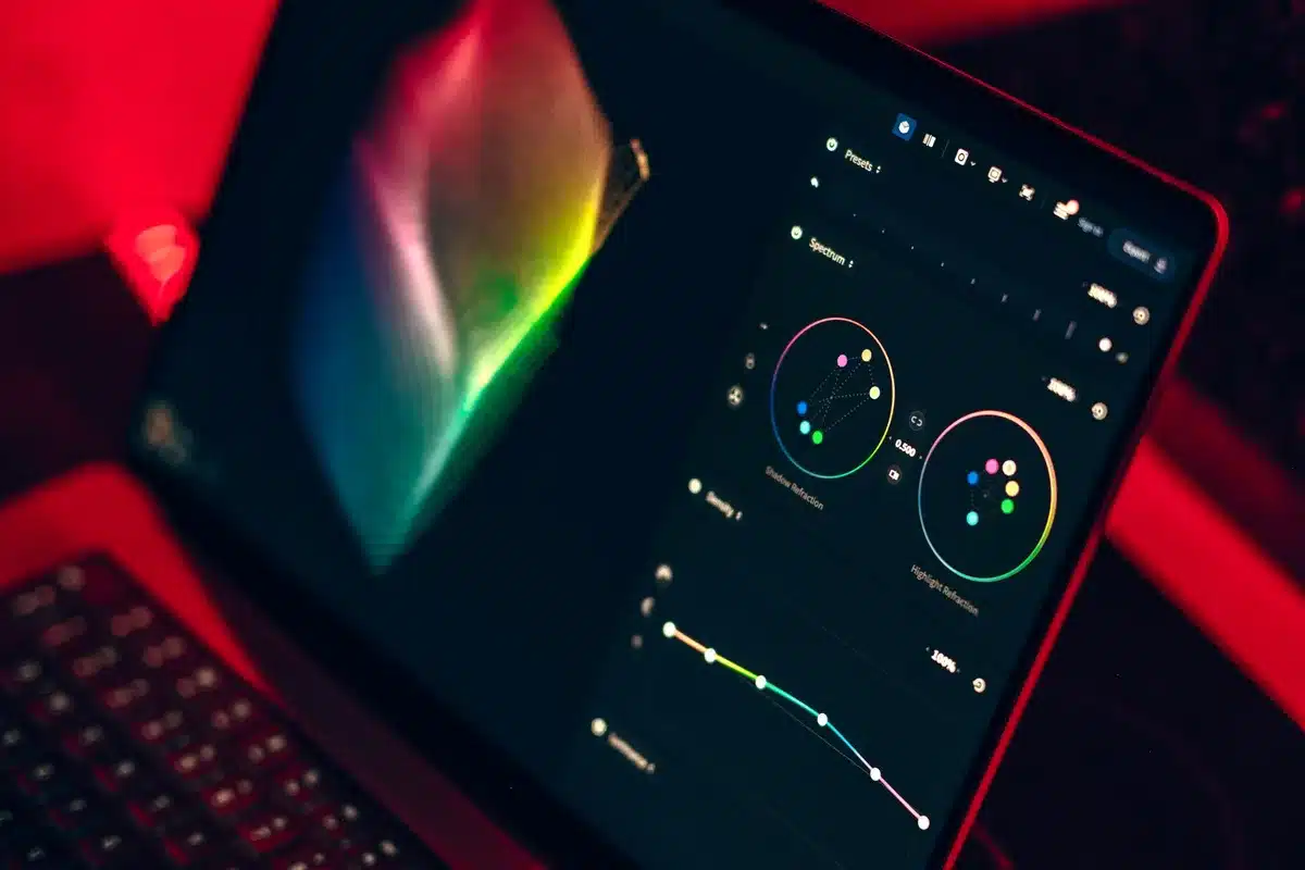 Digitale Design-Tools und Software-Oberfläche mit standardisierten Vorlagen